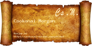 Csokonai Morgan névjegykártya